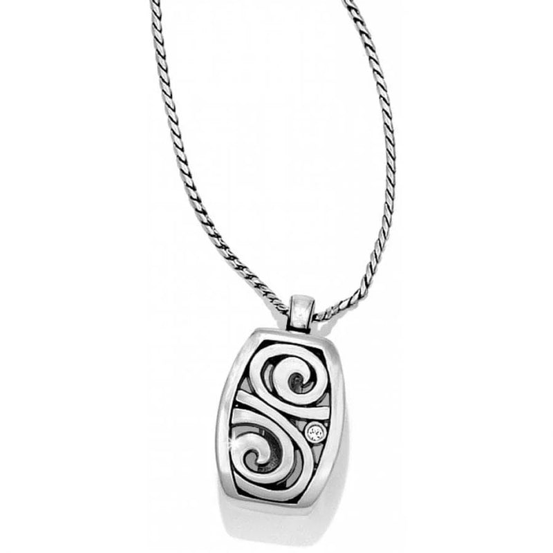 Brighton London Groove Badge Clip Necklace