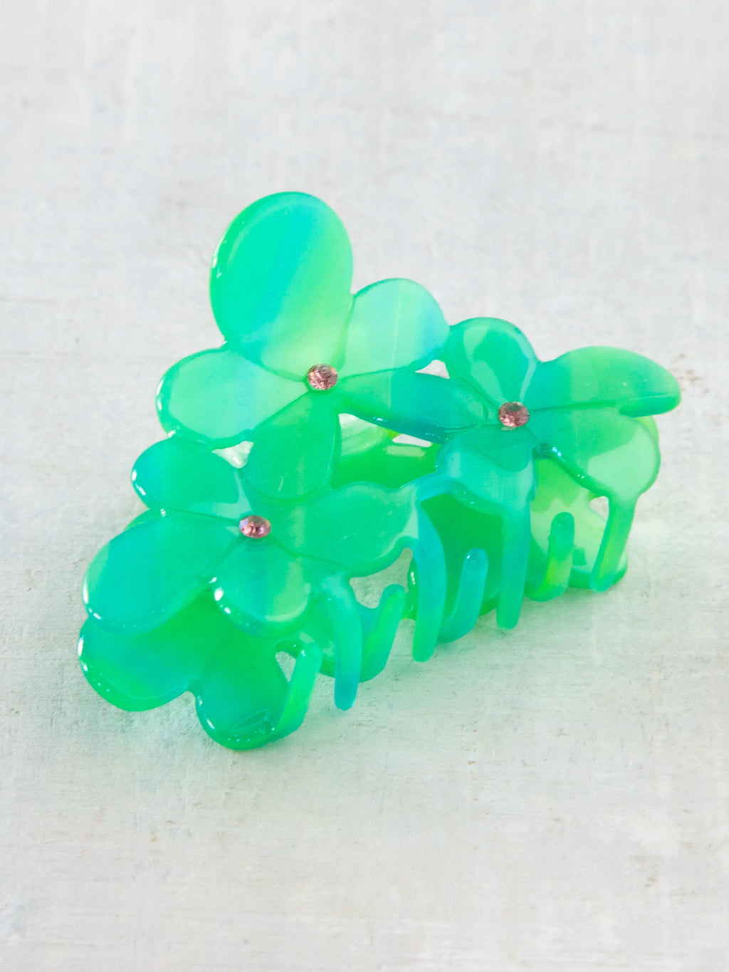 Natural Life® Blossom Cluster Hair Claw - Emerald