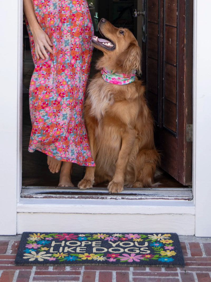 Natural Life Bungalow Doormat - Like Dogs Black