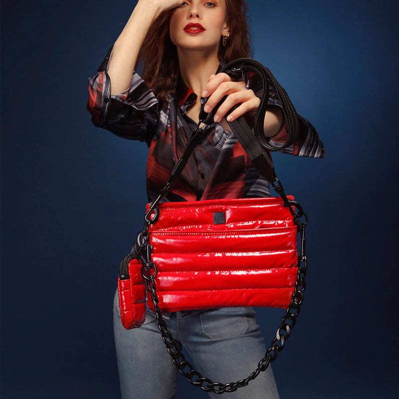 THINK ROYLN DOWNTOWN CROSSBODY - Lipstick Patent