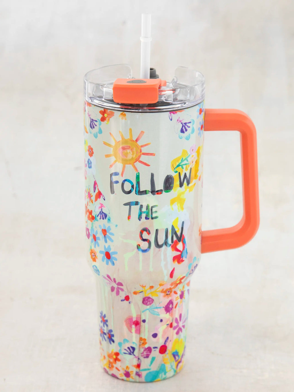 Natural Life® Mega 40oz Tumbler - Cream Follow The Sun