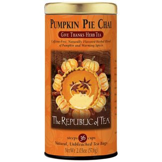 The Republic of Tea - Pumpkin Pie Chai Herbal Tea