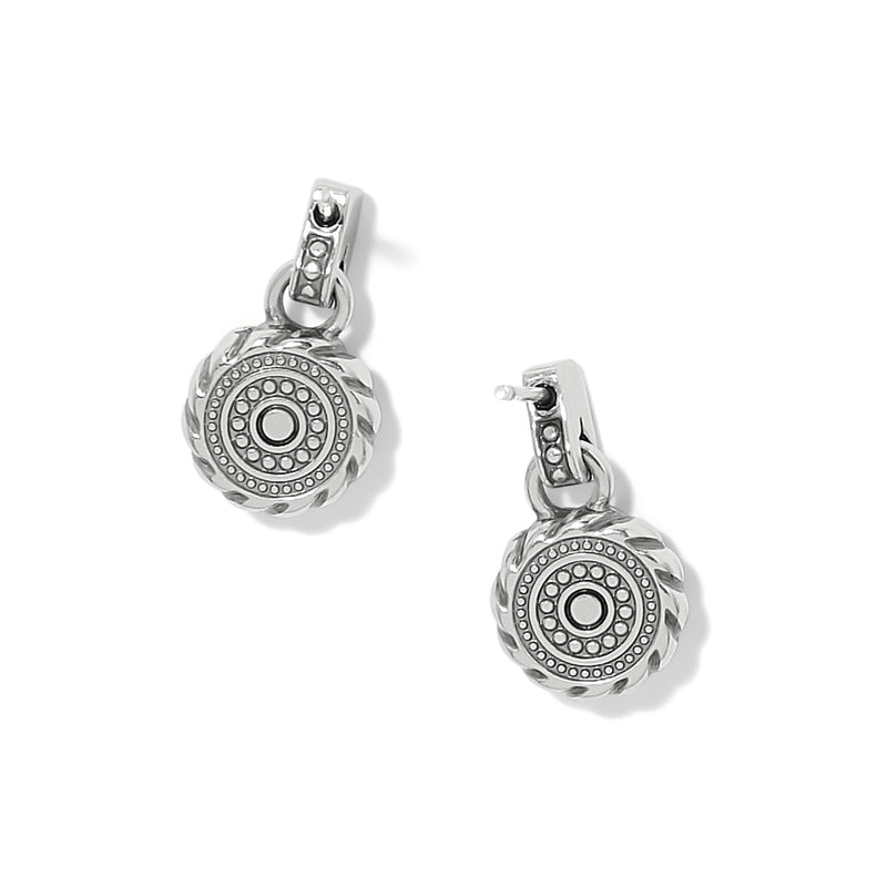 Brighton Halo Gemma Petite Round Post Drop Earrings