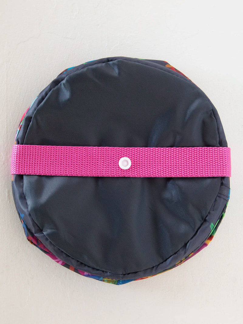 Natural Life® Mini Pop-Up Car Trash Can - Navy Folk Flower