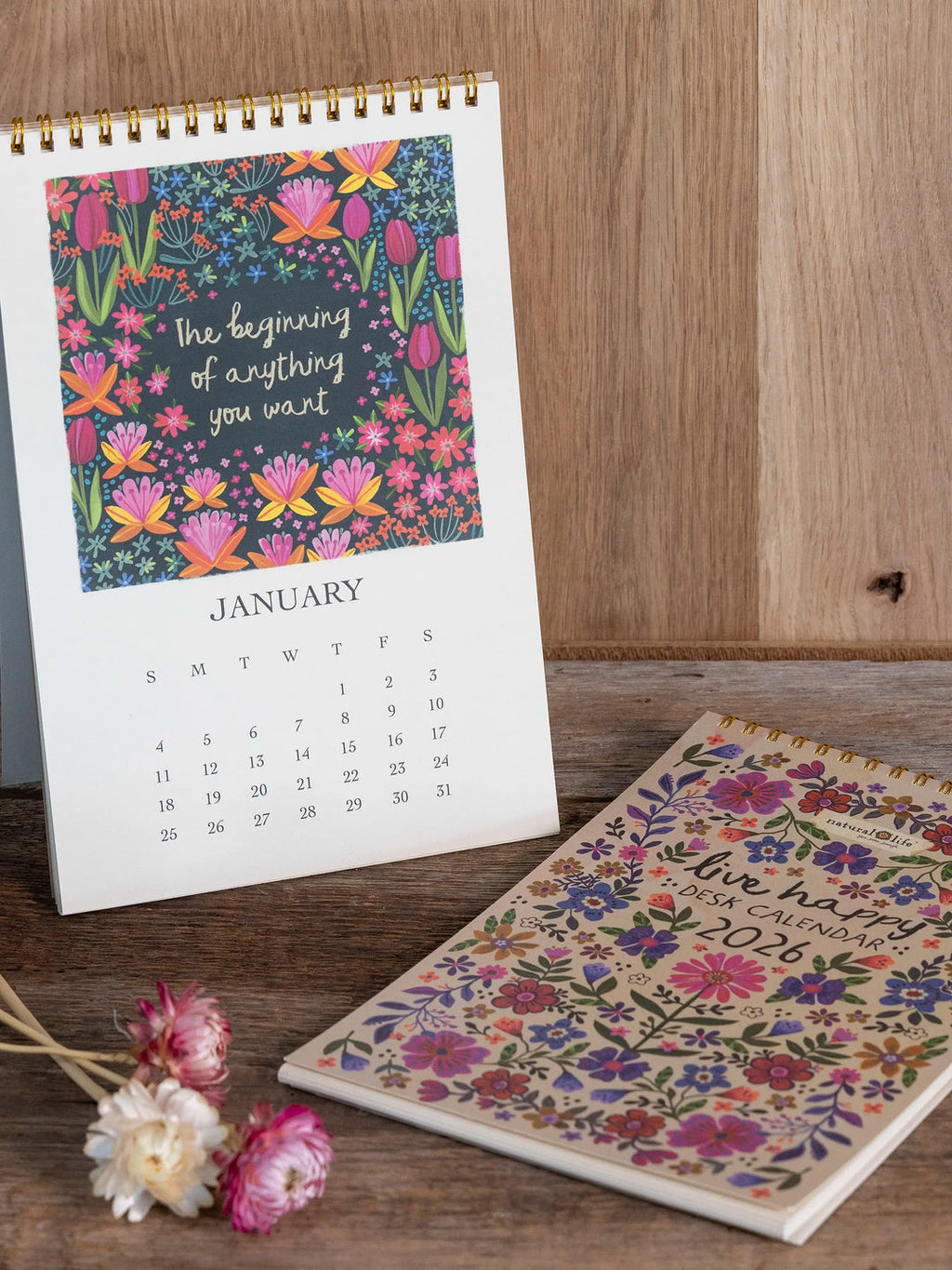 Natural Life 2026 Desk Calendar
