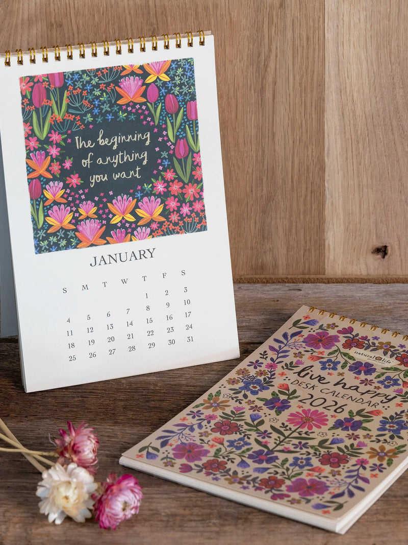 Natural Life 2026 Desk Calendar
