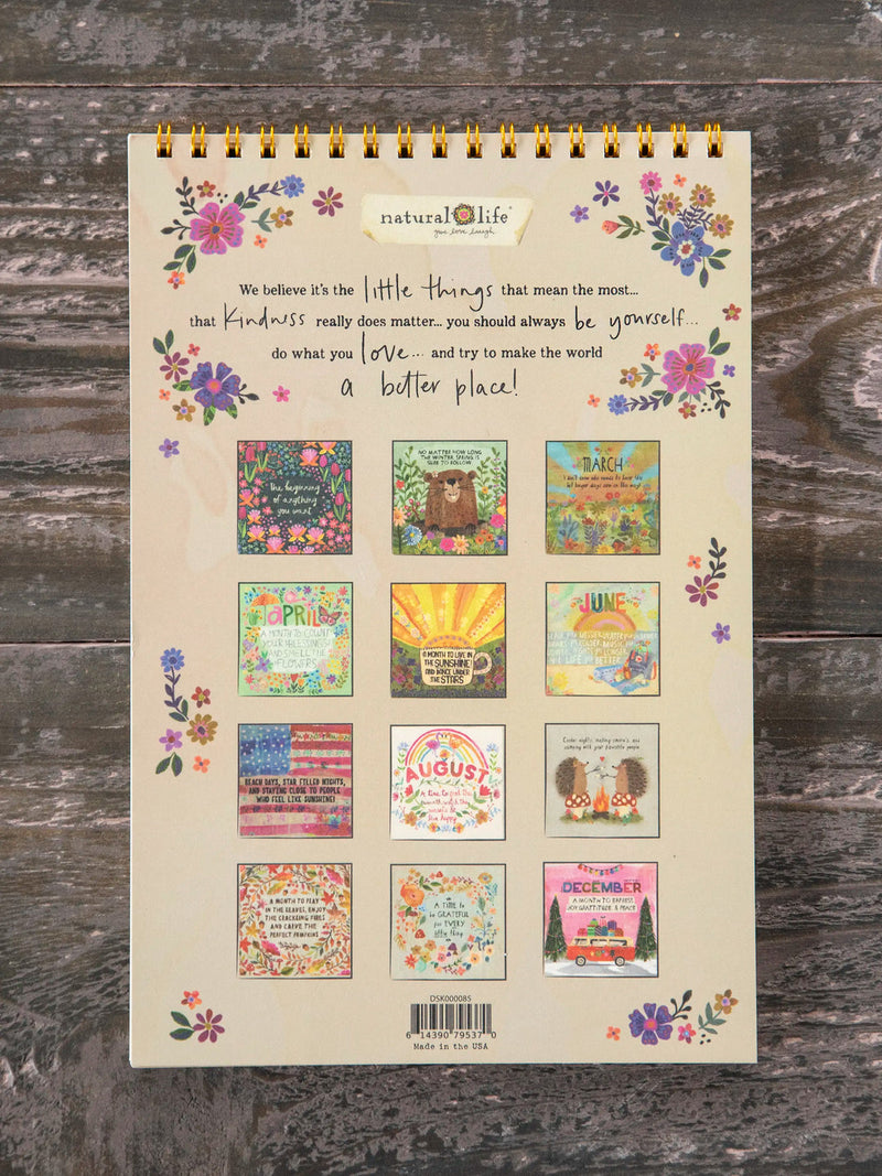 Natural Life 2026 Desk Calendar