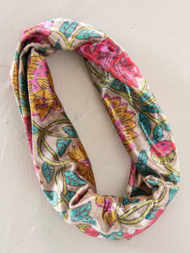 Natural Life Velvet Boho Bandeau® - Multicolored Lush Zinnias