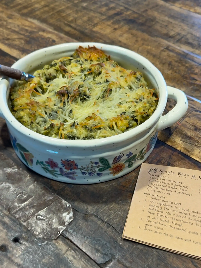 Natural Life Artisan Dip Crock - Happiness Is Homemade