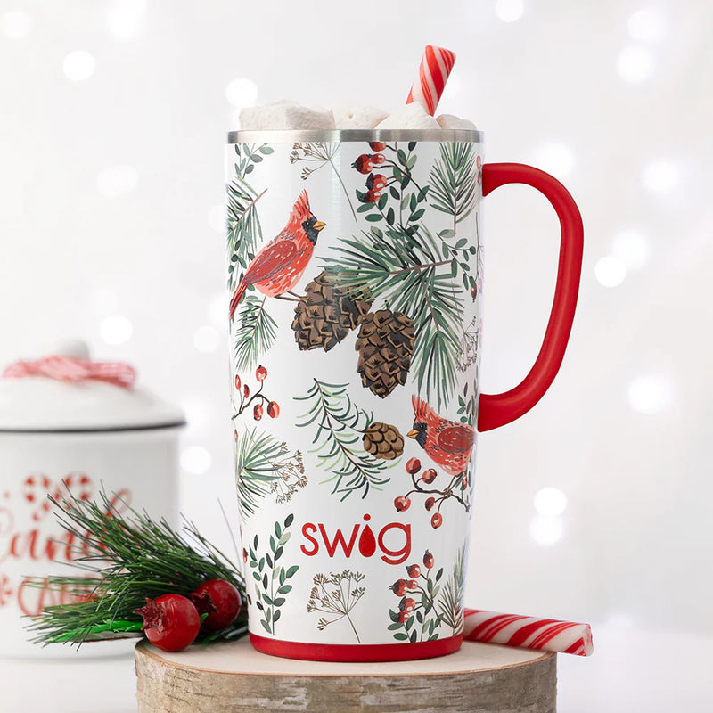 Swig Life Winter Cardinals Travel Mug (22oz)