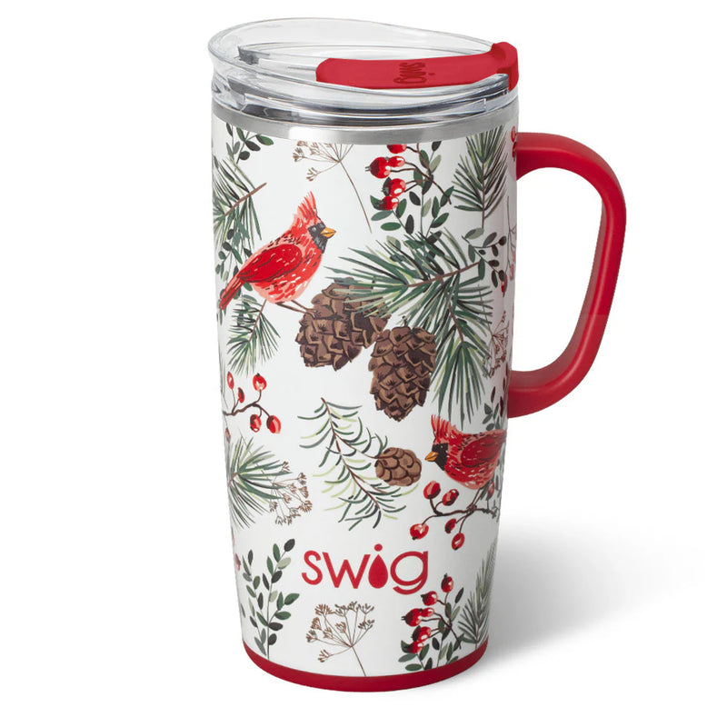 Swig Life Winter Cardinals Travel Mug (22oz)