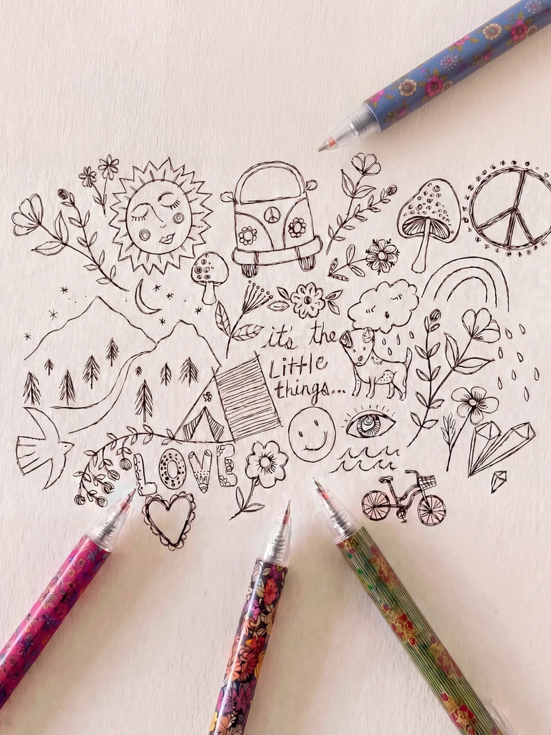 Natural Life Best Gel Pens Ever, Set of 6 - Black Ink