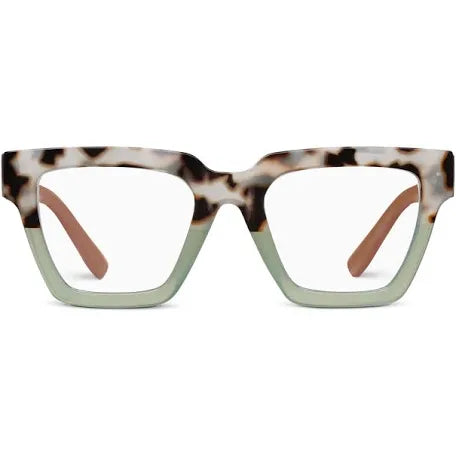 Peepers Progressives - Take a Bow - Chai Tortoise/Green
