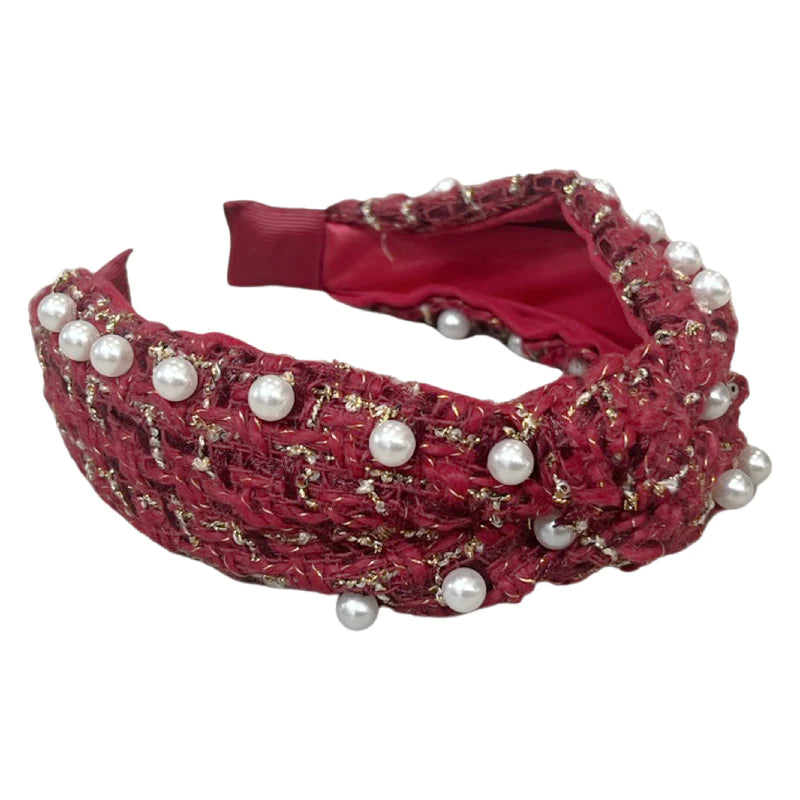 Headbands of Hope - It Girl Headband Pearl - Red