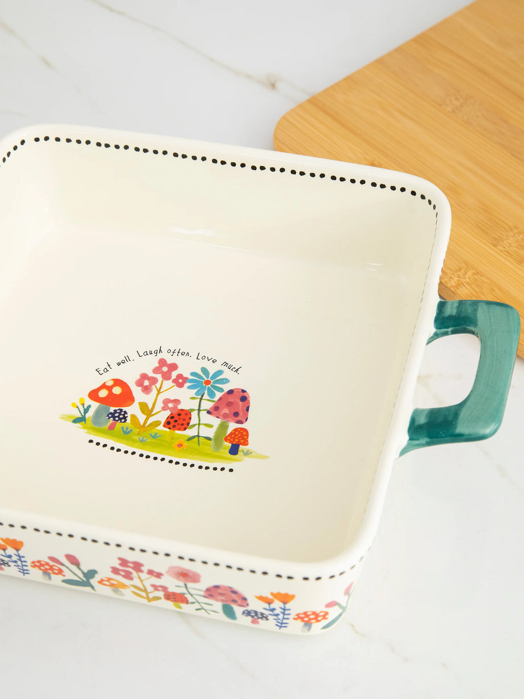 Natural Life Bake & Take Ceramic Dish - Eat Well