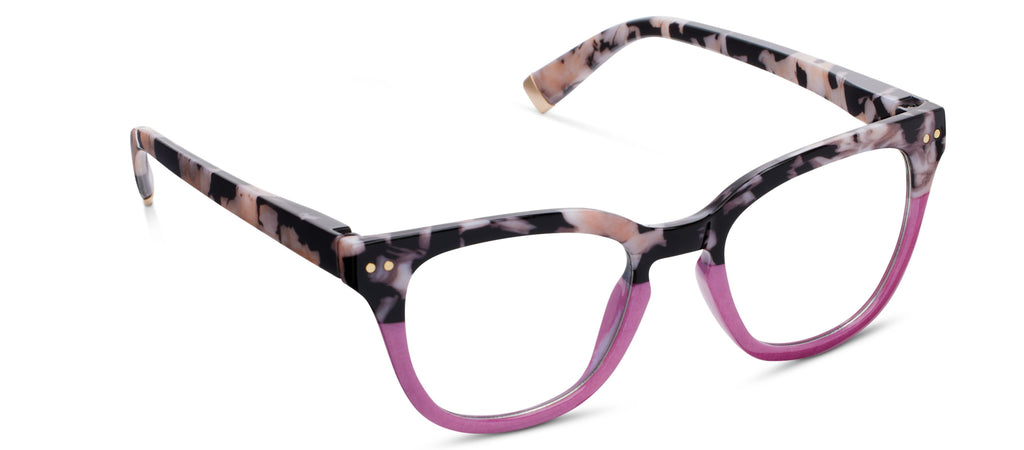 Peepers Readers - Faye - Black Marble/Pink (with Blue Light Focus™ Eyewear Lenses)