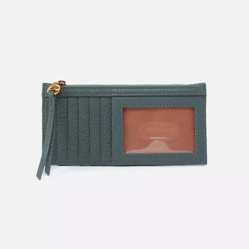 HOBO Carte Credit Card Wallet - Sage Leaf Pebbled Leather