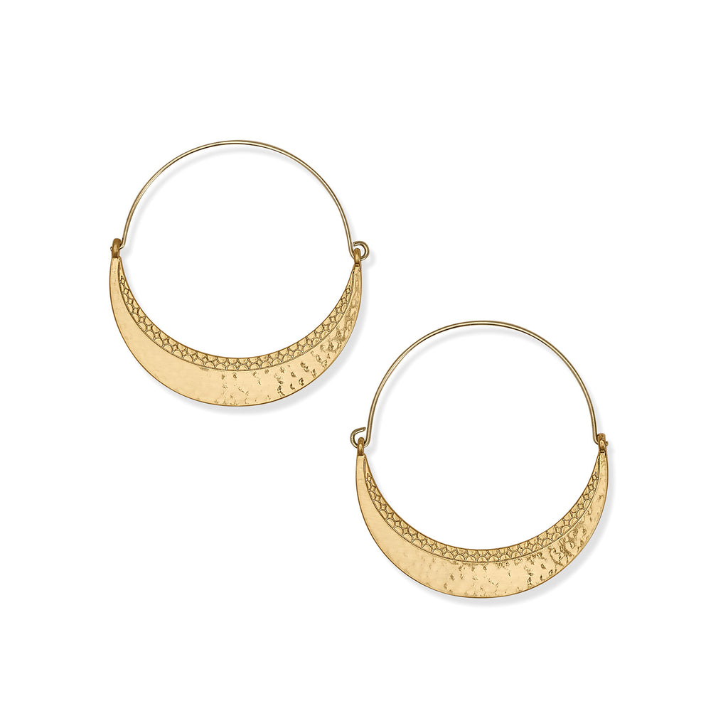 Brighton Palm Canyon Large Hoop Earrings