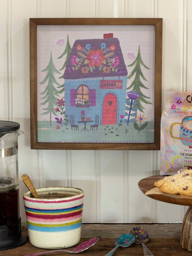 Natural Life Bungalow Box Sign - Coffee House