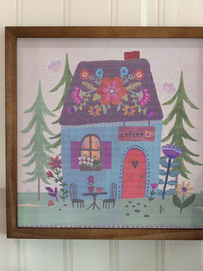 Natural Life Bungalow Box Sign - Coffee House