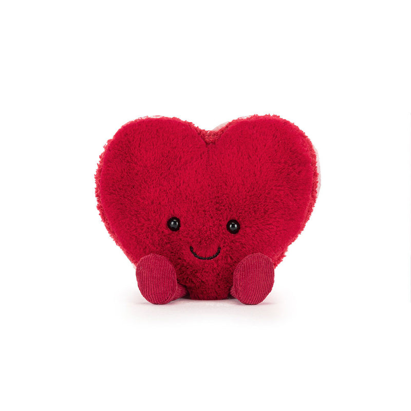 Jellycat Amuseables Arlette Heart Macaron Plush (Red)