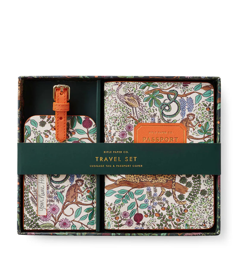 RIFLE PAPER CO. Safari Passport & Luggage Tag Set