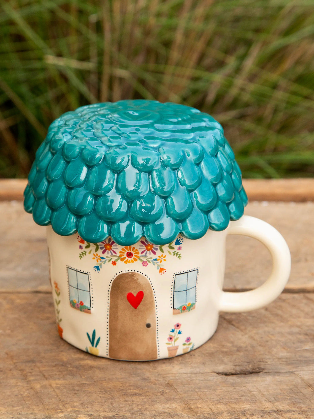 Natural Life® Cottage Mug With Lid - Cup Of Cozy