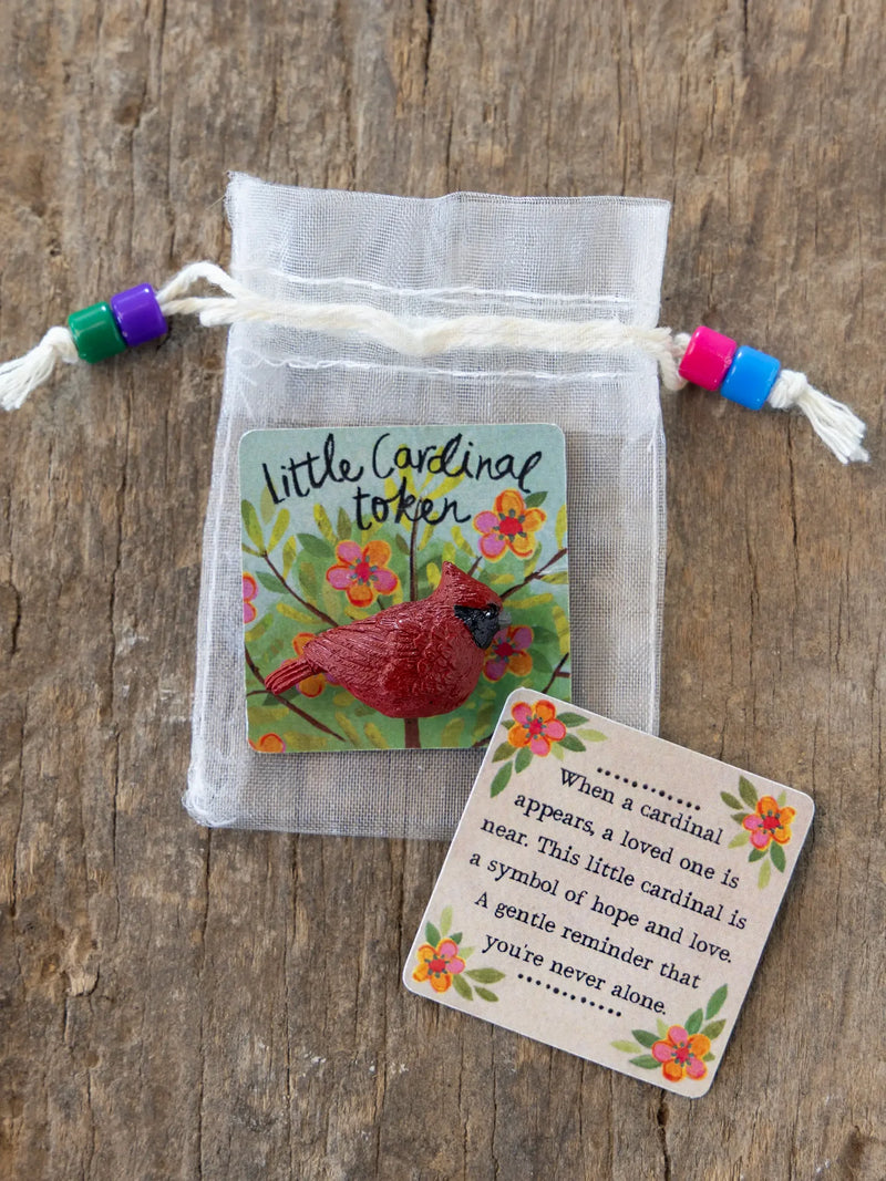 Natural Life Little Pocket Token - Cardinal