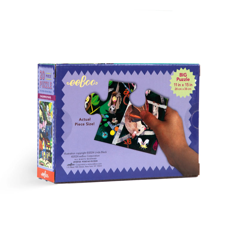 eeBoo - Cauldron of Bats 20 Piece Puzzle