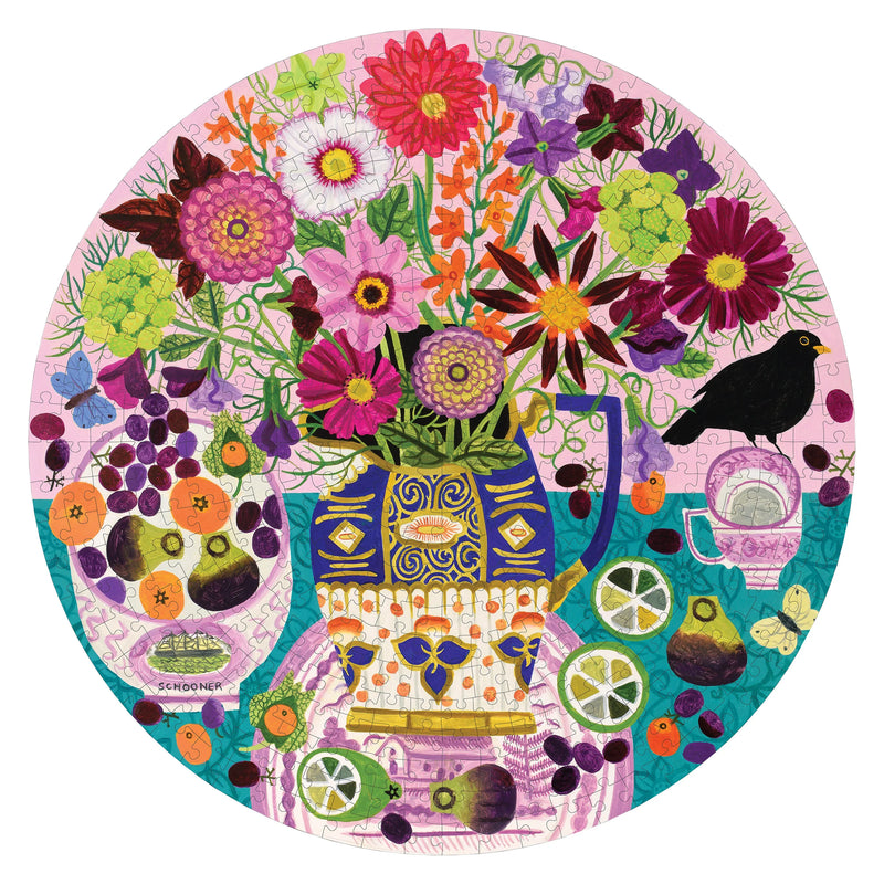 eeBoo - Fruits & Flowers Still Life 500 Piece Puzzle