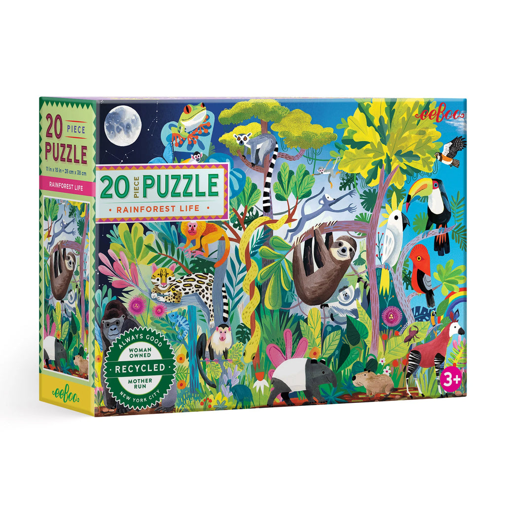 eeBoo - Rainforest Life 20 Piece Puzzle