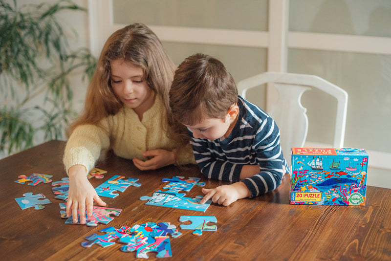 eeBoo - Sea Exploration 20 Piece Puzzle