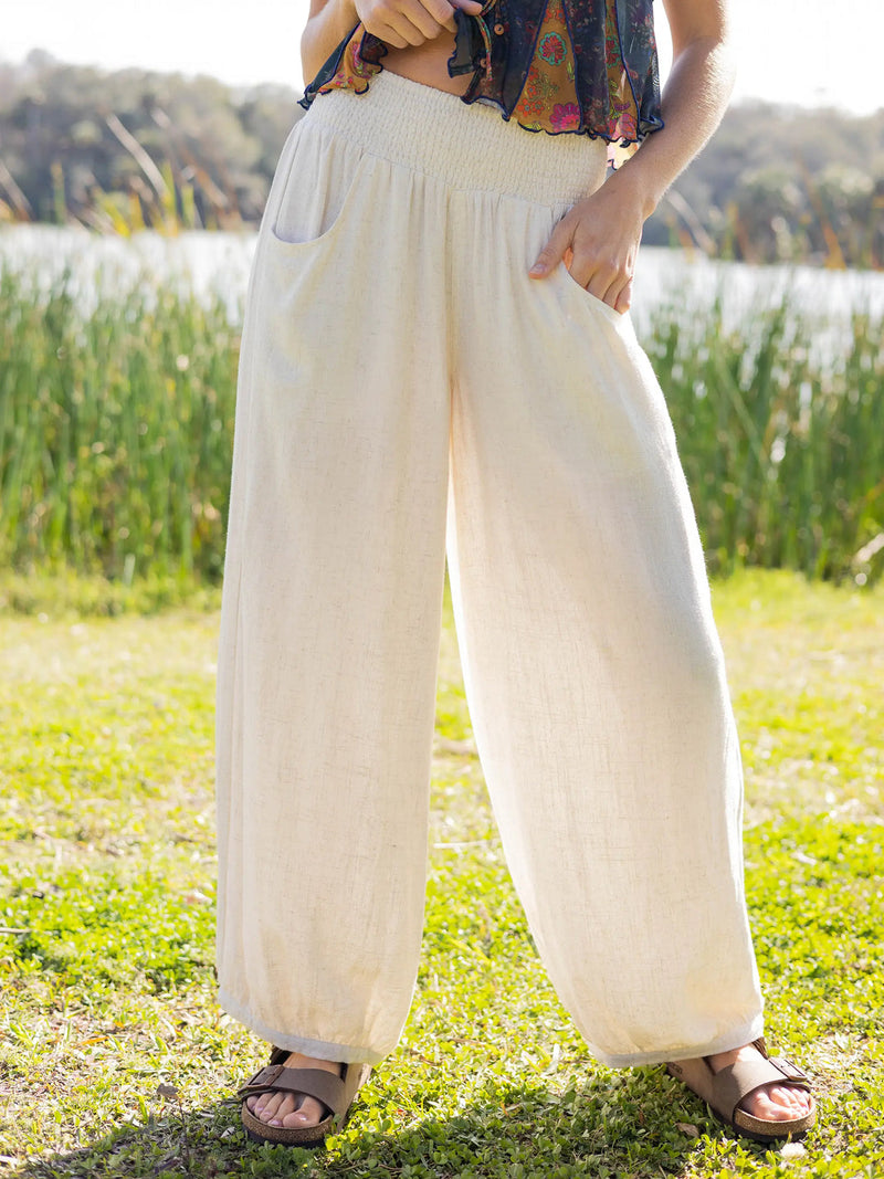 Natural Life Around the Town Pant - Cream