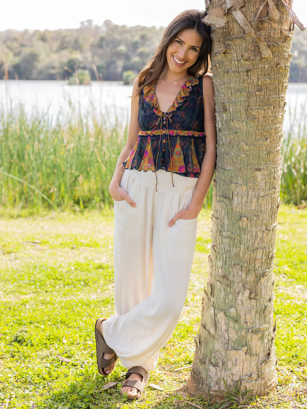 Natural Life Around the Town Pant - Cream