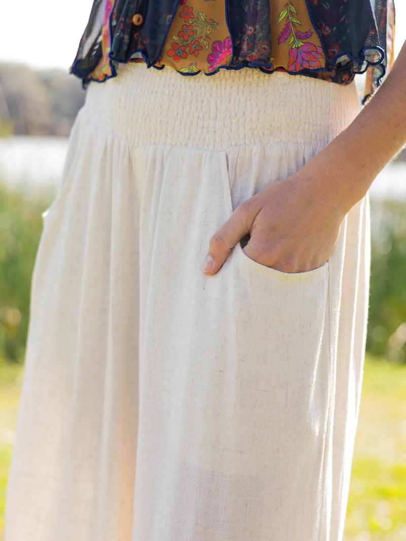 Natural Life Around the Town Pant - Cream