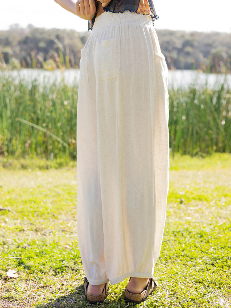 Natural Life Around the Town Pant - Cream
