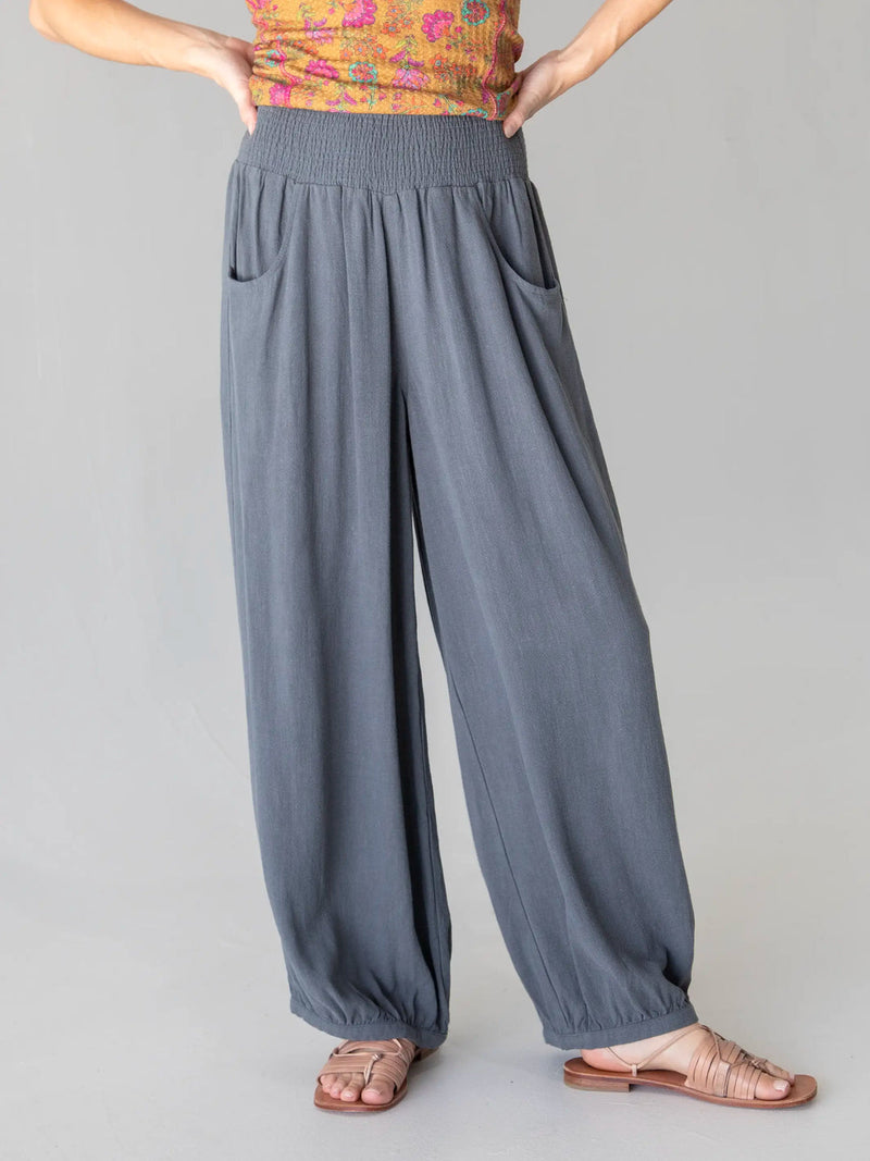 Natural Life Around the Town Pant - Dark Blue Grey