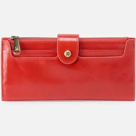 HOBO Dunn Continental Wallet - Grenadine