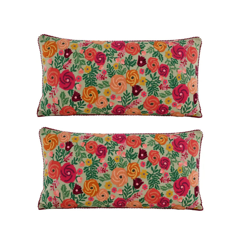 Karma Living - Finest Blossom Canvas Pillow 14x28"