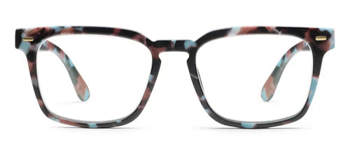 Peepers Readers - Jude - Light Blue Botanico (with Blue Light Focus™ Eyewear Lenses)