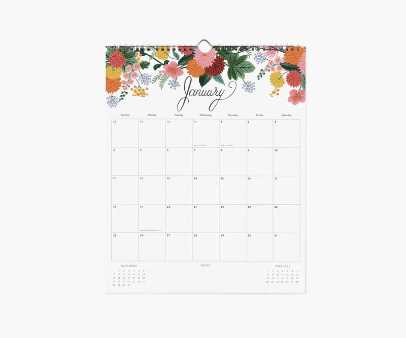 RIFLE PAPER CO. 2026 Appointment Calendar - Dahlia