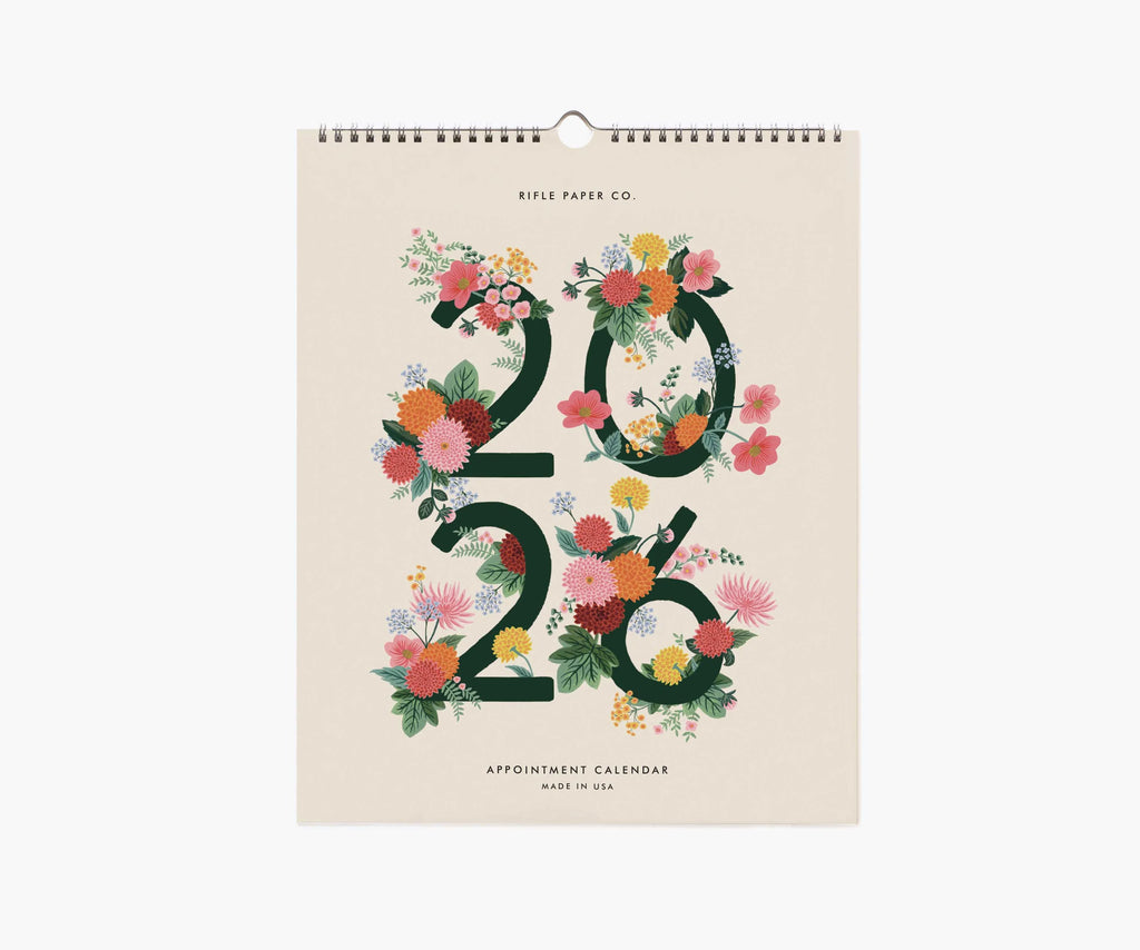 RIFLE PAPER CO. 2026 Appointment Calendar - Dahlia
