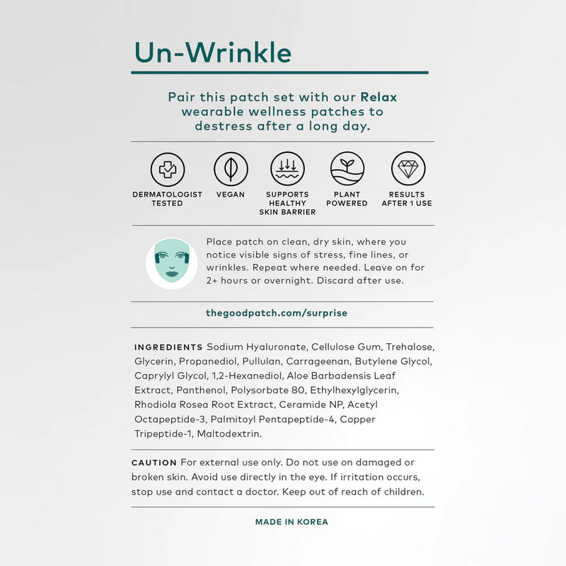 The Good Patch - Un-Wrinkle