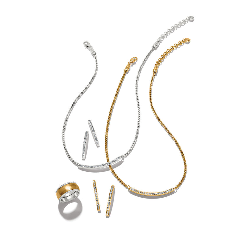 Brighton Meridian Geo Bar Gold Necklace