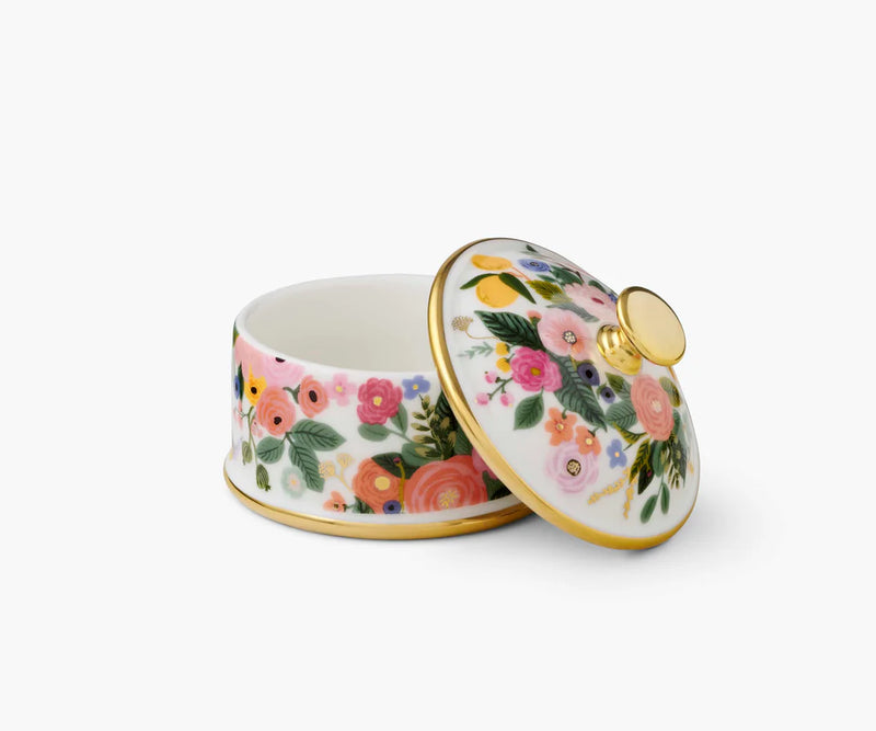 RIFLE PAPER CO. Garden Party Round Porcelain Box