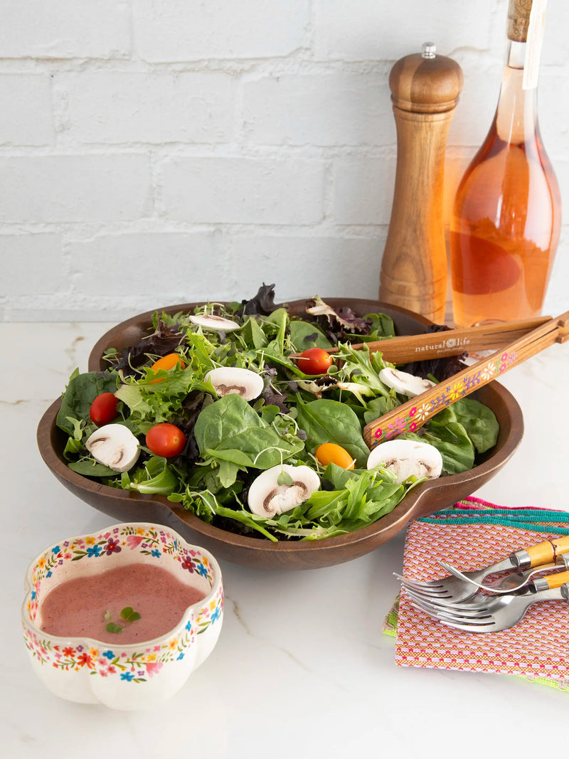 Natural Life Flower Chip & Dip Serving Bowl