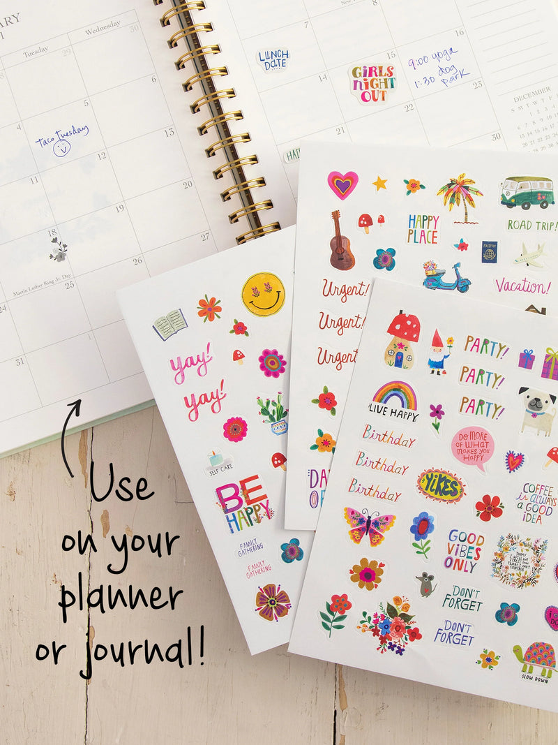 Natural Life Planner Sticker Set, Set of 3 - Variety