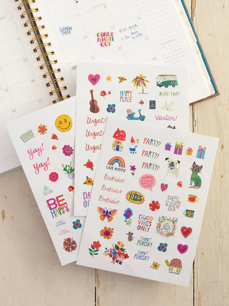 Natural Life Planner Sticker Set, Set of 3 - Variety