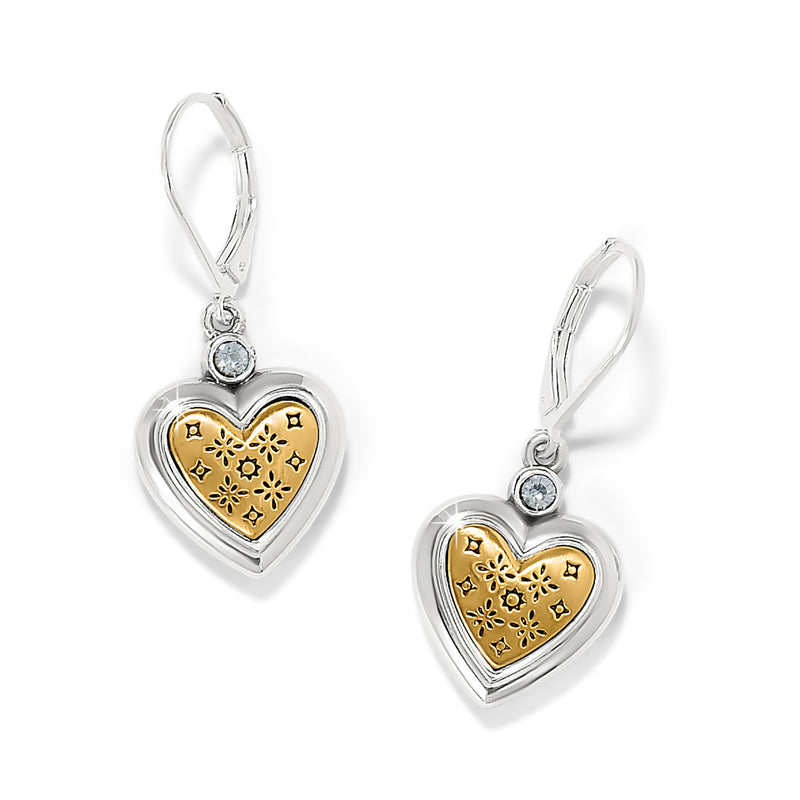 Brighton Mosaic Heart Leverback Earrings