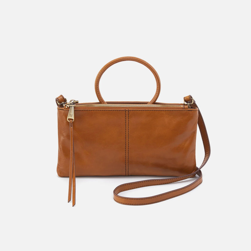 HOBO Sable Crossbody - Polished Leather | Truffle